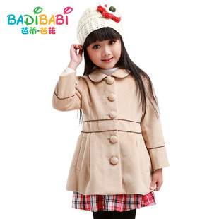  童装新款儿童女童冬装呢子大衣宝宝女大童呢大衣外套韩版特价