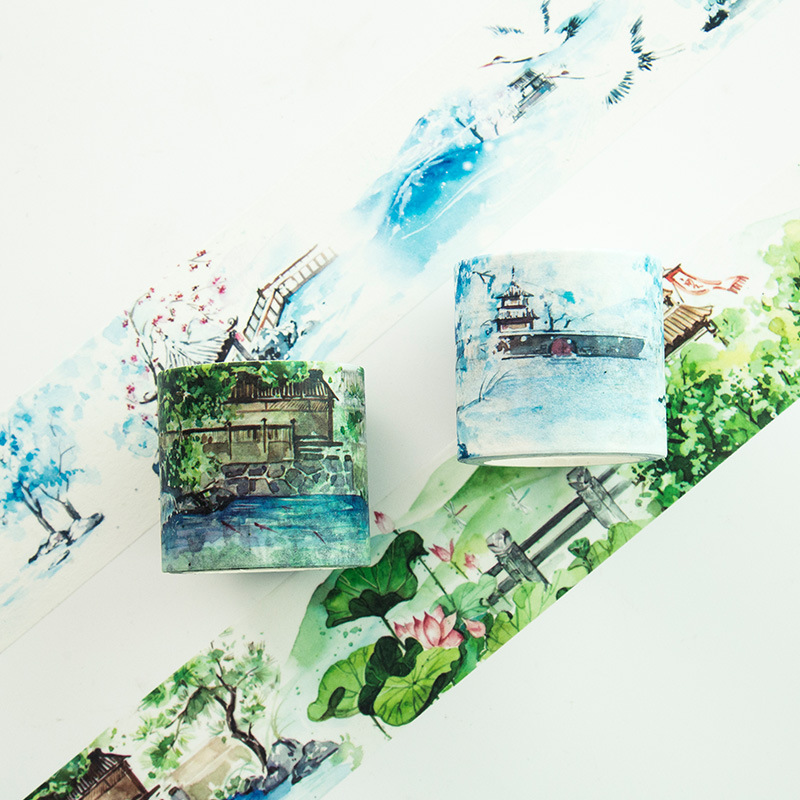Original Antiquity Retro Chinese style Jiangnan Scenery Forbidden City Snow Paper tape colour PDA Decorative stickersin the Electronic Dictionary/Electronic paper book/Stationery , Adhesive Supplies , Tape/Tape/Strips category - from Buy2taobao.com to provide professional Taobao agent buy service