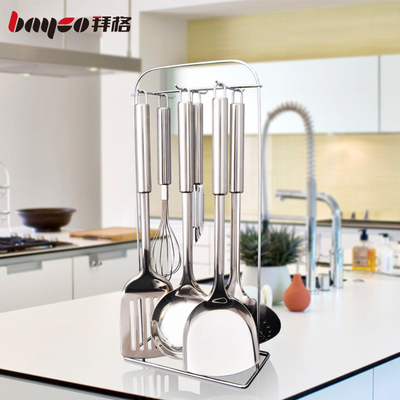 拜格厨房锅铲套装炒菜铲子汤勺漏勺全套炊具家用不锈钢厨具炒铲套