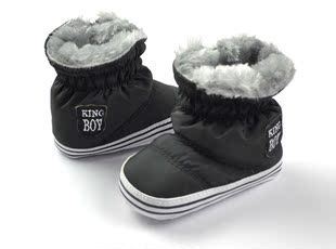  高品质KingBY潮爆婴儿保暖中筒防滑软底学步鞋造型鞋步前鞋