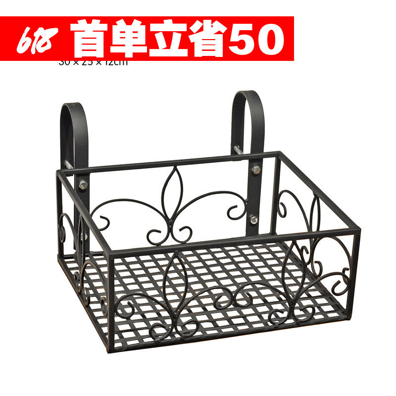 5.11上新 美式铁艺雕花阳台挂式花架家用护栏花盆挂架多肉栏杆架|ruв категории жилой мебели, рама тип, цветок/несколько - от Buy2taobao.com для оказания профессиональной услуги покупки агента Taobao