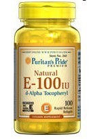 包邮260美国普瑞登Puritan's Pride天然VE维生素E胶囊100IU 100粒