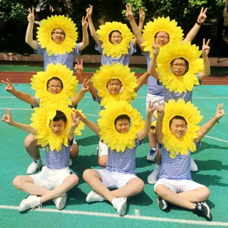 Sunflower Headgear Sun flower Funny Show Sunflower sports meeting admission Opening ceremony Phalanx Hand propin the Sports/Yoga/Fitness/Fans supplies , Dance/Aerobics/Gymnastics , More kinds of dance , More Dance Accessories category - from Buy2taobao.com to provide professional Taobao agent buy service