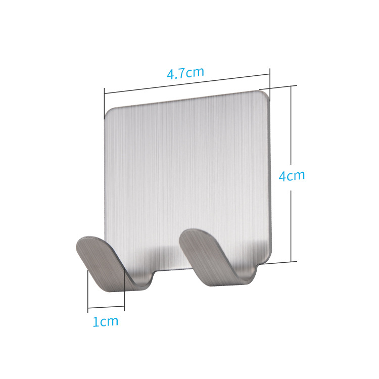 304 Stainless steel hooks Metal Strength Double hook 4 Sticking hookin the Residential furniture , Cabinet , Cabinet Accessories , Hook category - from Buy2taobao.com to provide professional Taobao agent buy service
