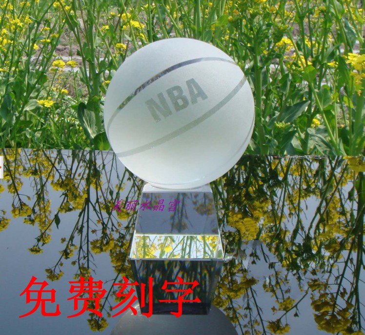 水晶NBA篮球比赛纪念品送男生创意生日礼物个性刻字定制装饰摆件 水晶NBA篮球比赛纪念品送男生创意生日礼物个性刻字定制装饰摆件