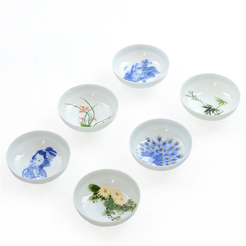 Blue and white porcelain Imitation hand-painted Hats Kung Fu Tea teacup ceramics Tea cup Tea cup Pu'er teain the Tableware , Tea set , Kung Fu Tea category - from Buy2taobao.com to provide professional Taobao agent buy service