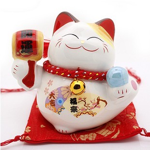 ceramics Lucky Save money Lucky Save Piggy bank Jushi Office Small ornaments Mini Catsin the Festive supplies/Gift , Gift ideas , Piggy bank category - from Buy2taobao.com to provide professional Taobao agent buy service