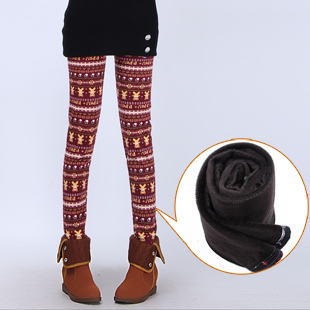  【九块邮独享】加绒加厚打底裤女秋冬羊绒打底裤 韩版 潮 显瘦九