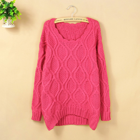 包邮.2013冬季新款韩版<em>加厚毛衣</em>女<em>打底</em>麻花菱