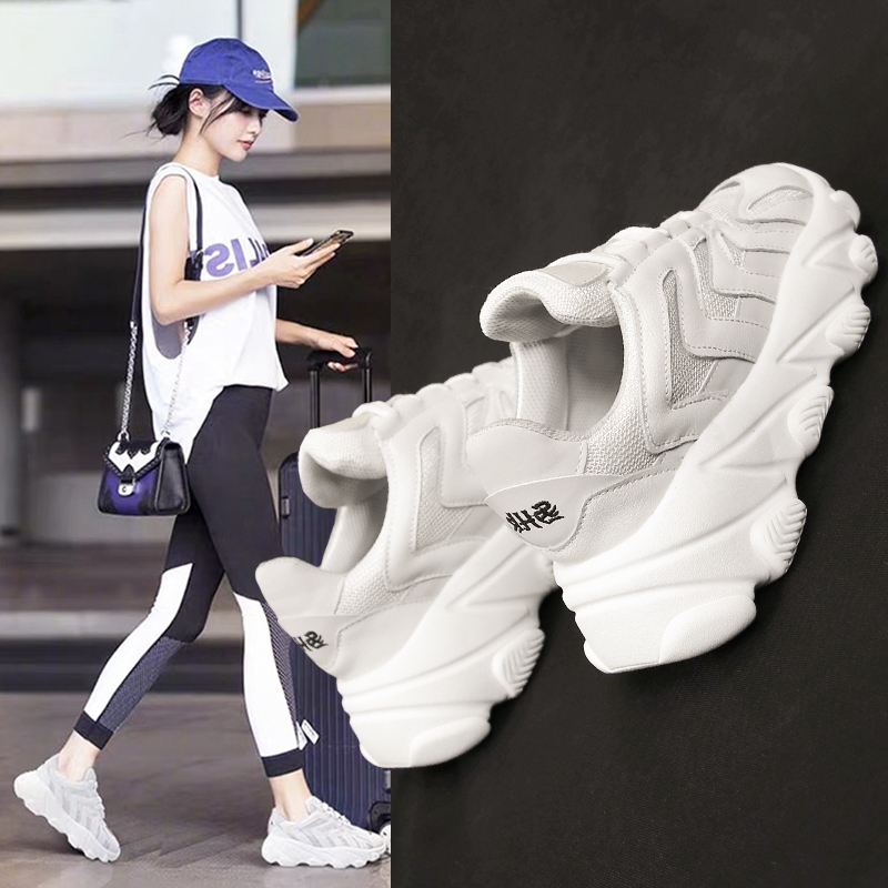 老爹鞋女2019新款春夏网红小白鞋韩版原宿松糕网面透气运动跑步鞋在类目 女鞋, 低帮鞋中 - 来自Buy2taobao.com提供专业的淘宝代购服务
