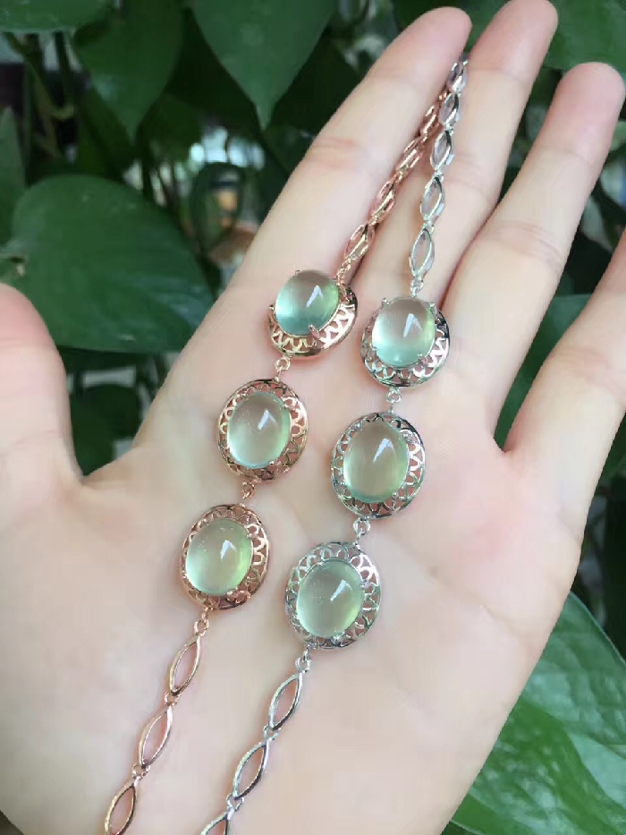 新品时尚925纯银镶嵌天然起荧光葡萄石手链女士手环送闺蜜礼物在类目 饰品/流行首饰/时尚饰品新, 手链中 - 来自Buy2taobao.com提供专业的淘宝代购服务
