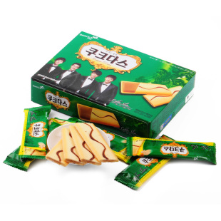  韩国进口零食饼干 CROWN可拉奥咖啡蛋卷 可瑞安宝瑞淇 大盒144g