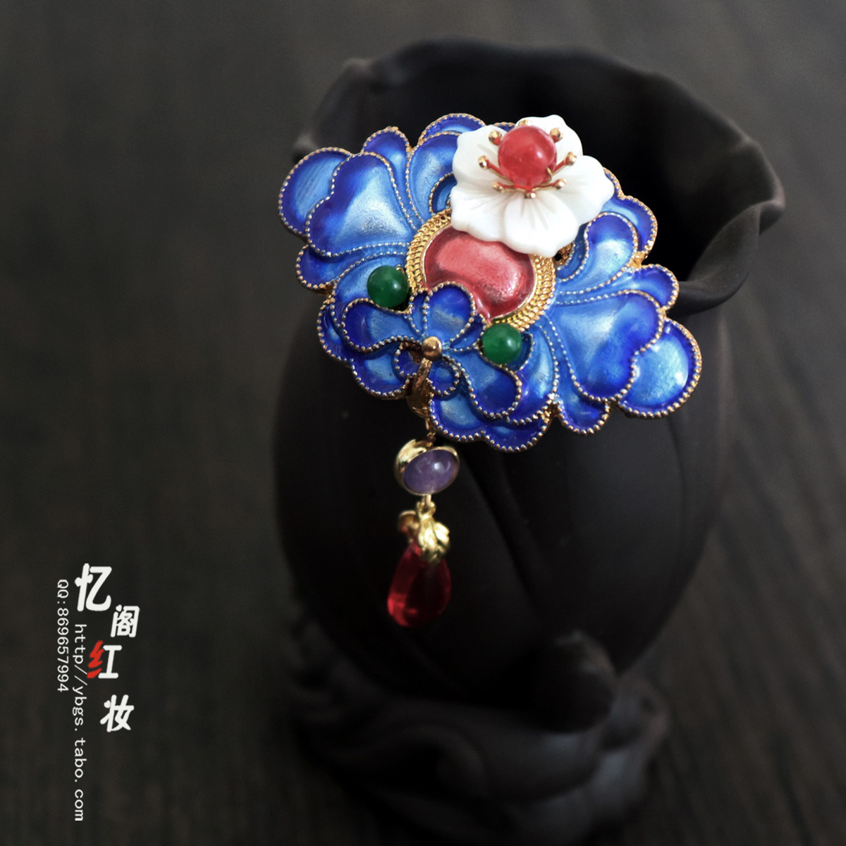 【忆阁红妆】古风复古汉服旗袍烧蓝胸针盘扣古风清宫古装配饰胸针|ruв категории Украшения,ювелирные изделия, брошь - от Buy2taobao.com для оказания профессиональной услуги покупки агента Taobao