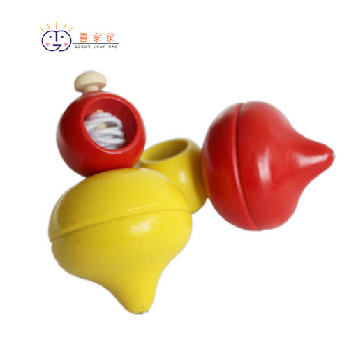 Children's Day child gift House wooden child safety cord gyro gyro puzzle retro toys