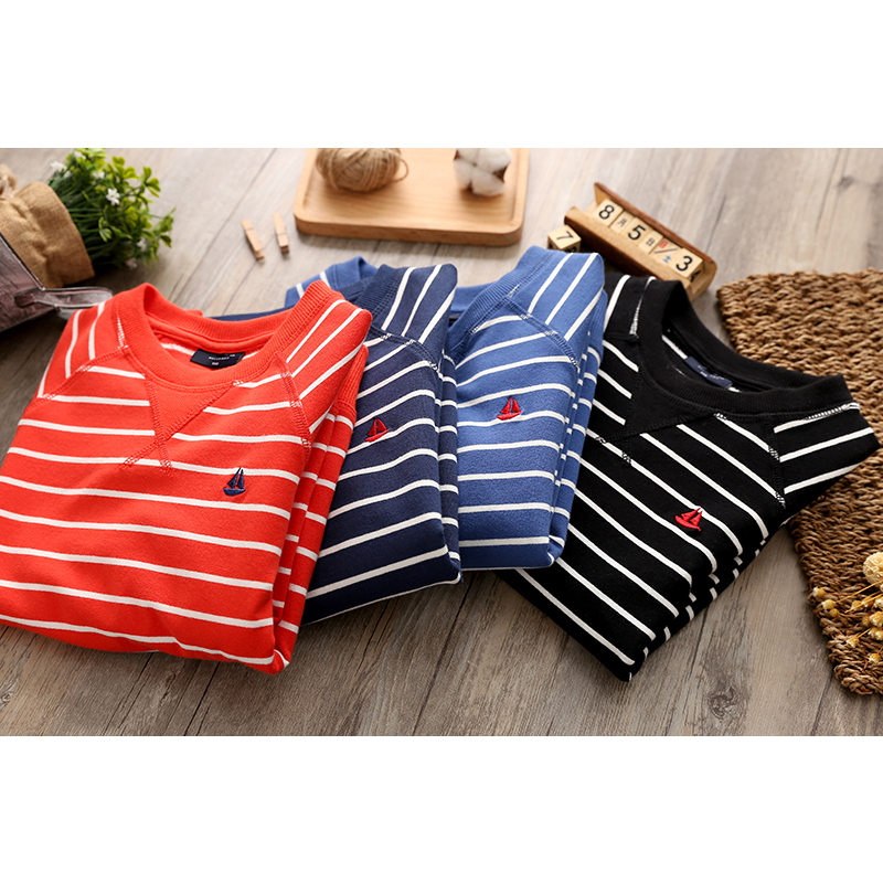 Clearance will not be returned children pure cotton Terry Sweater girl Big boy leisure time stripe motion jacketin the Children/Baby/Family fitted , Sweater/Fleece category - from Buy2taobao.com to provide professional Taobao agent buy service
