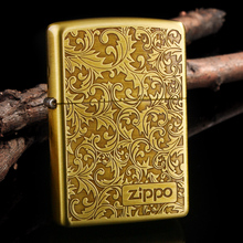 专柜正品zippo打火机 纯铜唐草富贵花 限量正版防风ZP 特价包邮
