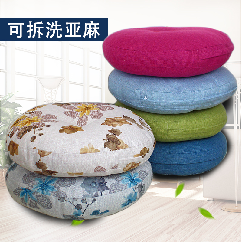 Simplicity Flax Tatami Seat cushion Fabric art thickening Futon circular floor Windows Seat cushion Number one Child seatin the Home Fabric , Cushion/Cushion/Sofa cushion , Futon category - from Buy2taobao.com to provide professional Taobao agent buy service