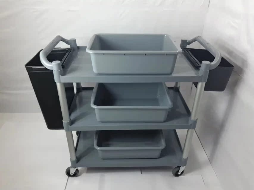 大号塑料三层收餐车承重新料服务承受力强耐用手推车餐盆轮子在类目 商业/办公家具, 餐饮/烘焙家具, 餐车中 - 来自Buy2taobao.com提供专业的淘宝代购服务