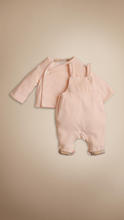 Burberry Burberry female baby clothes velvet cheesecloth Set 38480661 ice pink Shopping in Hong Kong