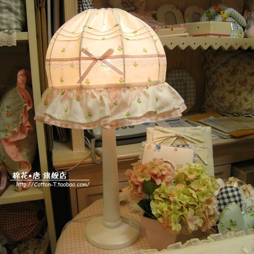 Pink Floret Fabric art Table lamp Korean Lamps/European style Pastoral lamp Bedroom Lamps/Bedside lamp dimmerin the Decoration main material , Lamps , Table lamp , Decorative table lamp category - from Buy2taobao.com to provide professional Taobao agent buy service