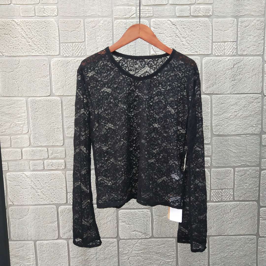 Live broadcast spike 5 yuan for freight fashion sexy Lace perspective Sweet Versatile shirtin the Women's clothing/Boutique , Lace shirt/Chiffon shirt category - from Buy2taobao.com to provide professional Taobao agent buy service