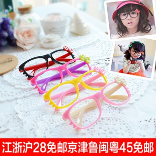  儿童眼镜 太阳镜 无镜片眼镜框  hellokitty眼镜架 潮