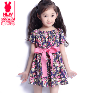  果果兔品牌童装夏装新款女童连衣裙夏季款韩版儿童裙子公主裙
