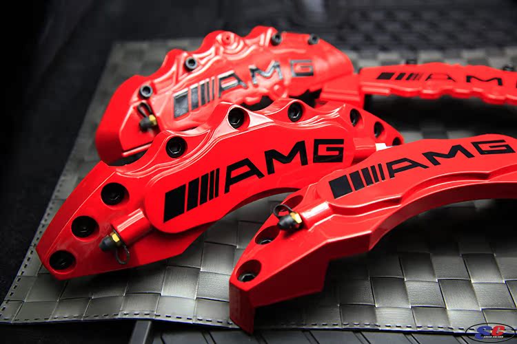 Mercedes benz red brake calipers #6