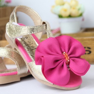 品牌特价 新韩版儿童凉鞋 花朵公主鞋女童凉鞋童鞋鱼嘴凉鞋
