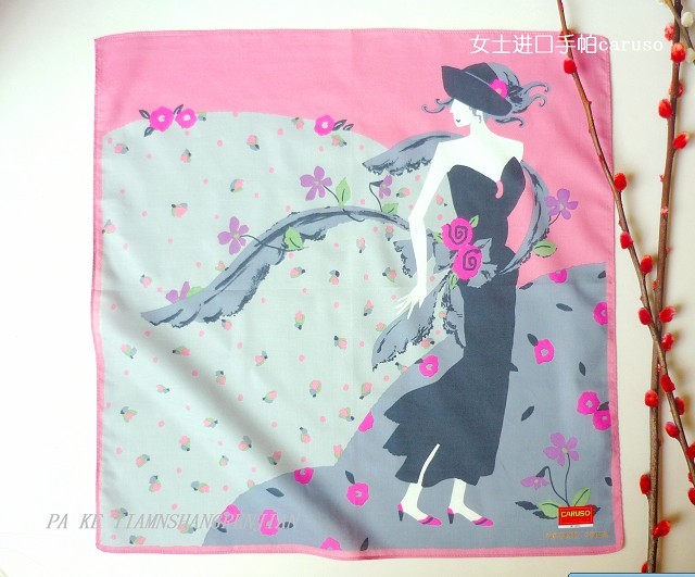 夫人 正品Art Deco全棉女士进口手帕纯棉手绢 CARUSO 小方巾在类目 服饰配件/皮带/帽子/围巾, 手帕中 - 来自Buy2taobao.com提供专业的淘宝代购服务
