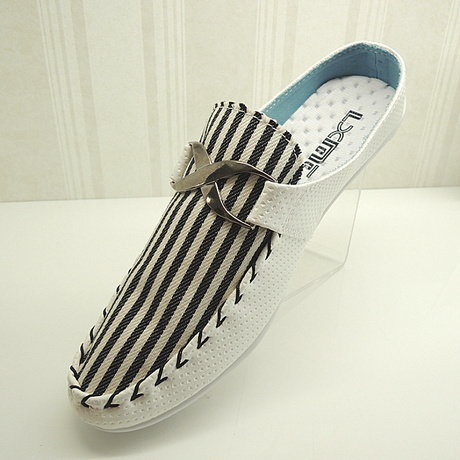 休闲英伦男鞋 透气半拖 休闲 懒人鞋 无后跟时尚