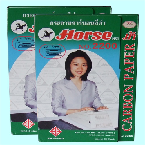 泰國 Horse馬牌 2200單面黑色A4 印刷打印 複寫紙 FOR TYPING在類目 電子詞典/電紙書/文化用品, 紙張本冊, 複寫紙中 - 來自Buy2taobao.com提供專業的淘寶代購服務