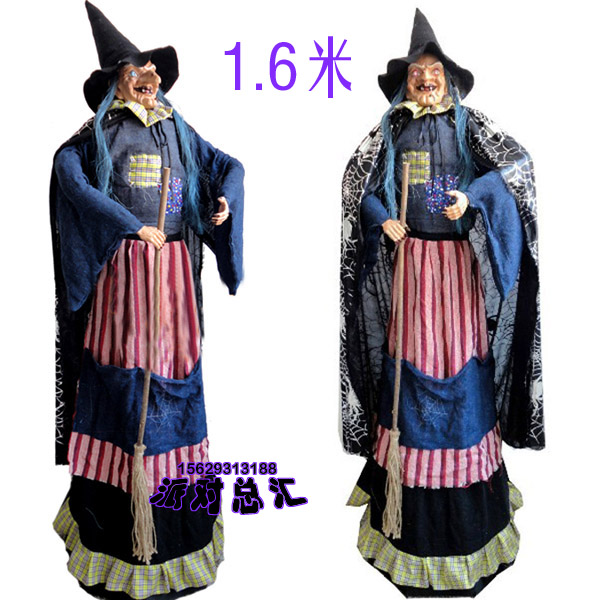 万圣节用品 鬼屋酒吧布置道具鬼怪密室 1.6米声控巫婆 门头鬼巫婆|ruв категории игрушка/коляска/головоломка/блоки/модель, электронный/сила/надувной/хитрые игрушки, оригинальность/хитрые игрушки - от Buy2taobao.com для оказания профессиональной услуги покупки агента Taobao