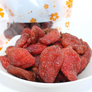  特价零食 台湾风味 浩甜天然草莓干 特产蜜饯 不加添加剂