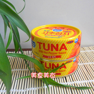  韩国进口食品 美食美衣TUNA东元金枪鱼肉罐头150g 辣味 寿司罐头