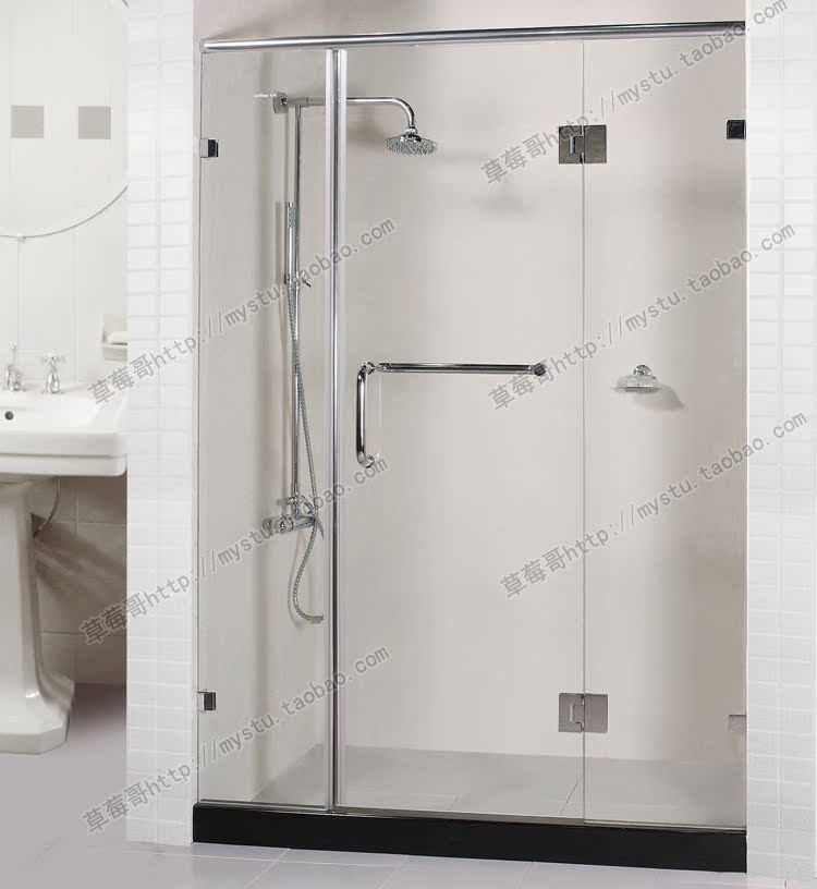 Push pull Shower Room Whole Shower Room partition Shower room simple and easy screen Frameless Glass door A glyph Swingin the Decoration main material , Toiletries , Shower Room , Shower Room category - from Buy2taobao.com to provide professional Taobao agent buy service