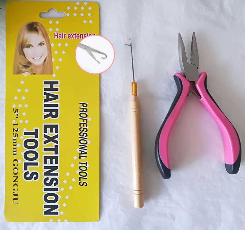 Dedicated Hair tool Pliers crochet hook suit No trace Wig Stick hair Feather Three Hair Pliers suitin the Hair Care/Wig , Wig accessories , Other wig accessories category - from Buy2taobao.com to provide professional Taobao agent buy service