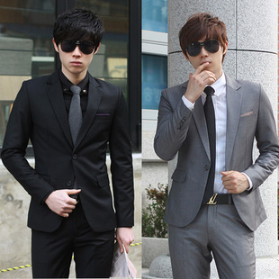  爆款热卖 西服男韩版英伦潮款修身西服套装男士职业装西装套装