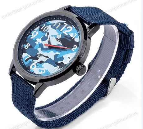 高考正品特价品牌 石英男士表 中性防水 帆布带