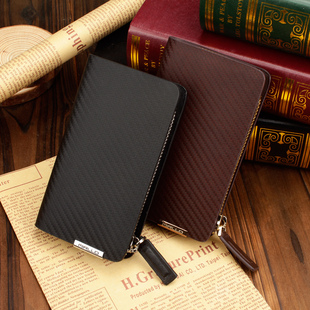  MIRLLO 牛皮钥匙包 编织纹拉链男女士真皮汽车钥匙包1063激光雕刻