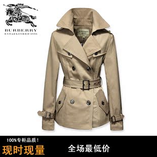 <em>巴宝莉</em> <em>风衣</em> <em>女士</em>外套 <em>BURBERRY</em> 短款<em>风衣</em> 英