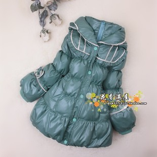  新款反季【两件包邮】专柜正品女童中长款儿童羽绒服X080