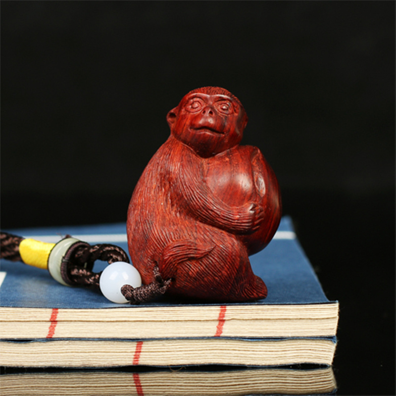 小叶紫檀手把件生肖猴摆件挂件文玩吊坠男士随身红木雕刻把玩物件在类目 家居饰品, 雕刻工艺, 木雕中 - 来自Buy2taobao.com提供专业的淘宝代购服务