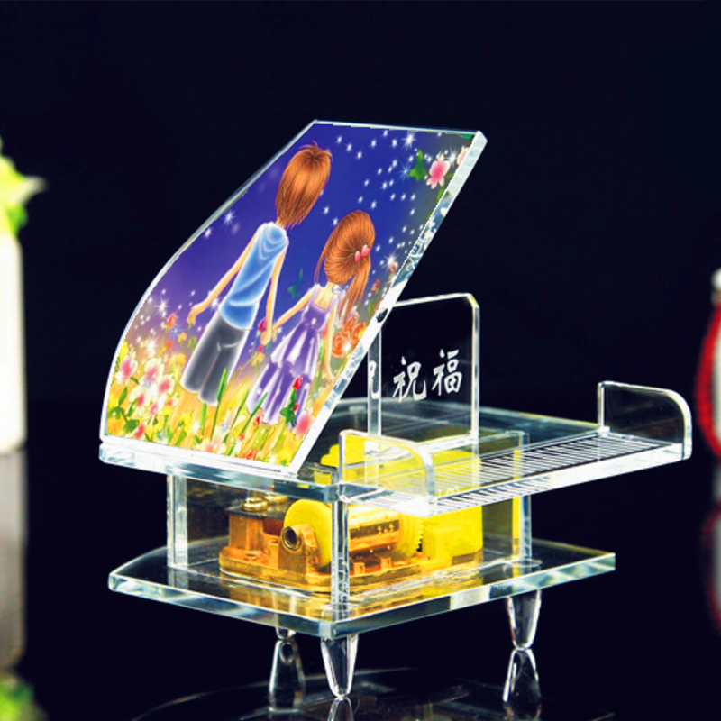 创意diy水晶钢琴音乐盒八音盒生日礼物送女生女友儿童520情人节|ruв категории Домашний быт, декоративная посуда, музыкальная шкатулка - от Buy2taobao.com для оказания профессиональной услуги покупки агента Taobao
