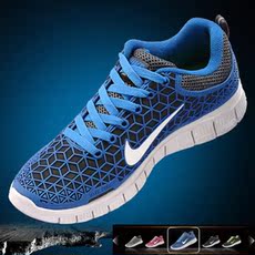 Демисезонные ботинки 2013nike赤足6.0蜘蛛侠 正品耐克休闲透气跑鞋纪念版皮网面情侣款 395912