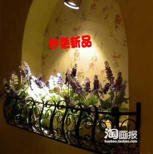 欧式铁艺壁挂花架阳台花盆架窗台装饰花架置物架户外窗户盆景花架|ruв категории жилой мебели, рама тип, цветок/несколько - от Buy2taobao.com для оказания профессиональной услуги покупки агента Taobao