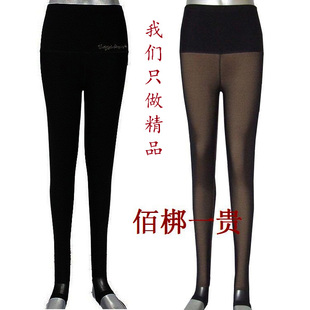  晨成C-912 Ｃ-911Ｃ-808高腰网纱保暖裤踩脚裤假透肉打底裤女加厚