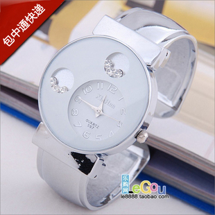  新款果冻表 女表 韩版手镯表 水钻表 可爱米奇头手表 装饰表 腕表