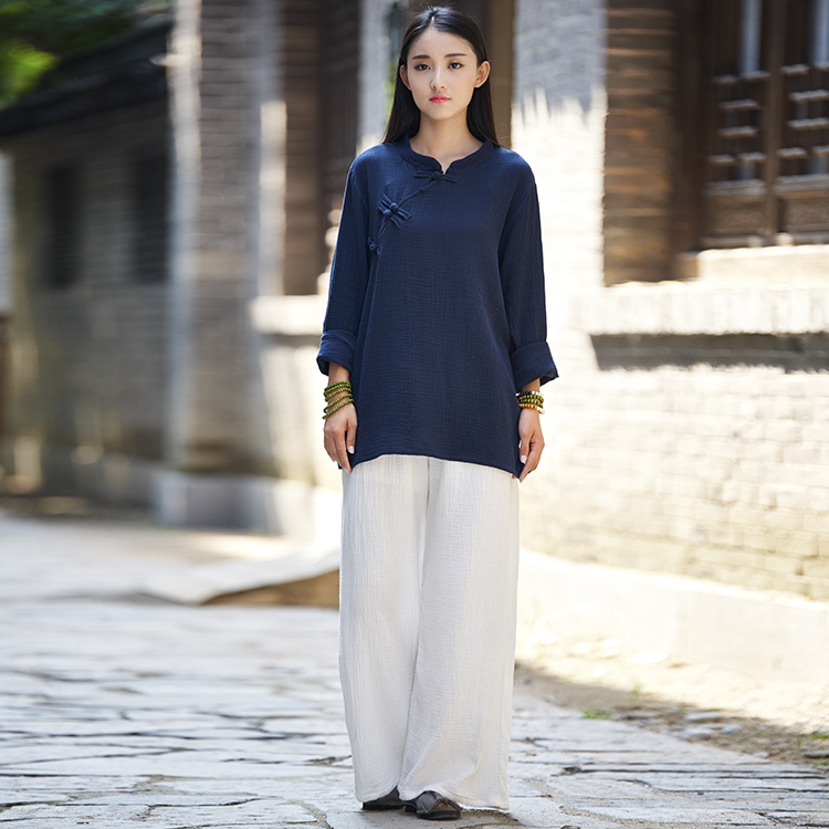 女式休闲长裤太极裤 春夏宽松棉麻阔腿裤太极拳练功裤晨练裤|msdalam kategori sukan/Yoga/kecergasan/bekalan peminat, Taekwondo/Wushu/Fight, Tai Chi, Tai chi pakaian - dari Buy2taobao.com untuk memberikan perkhidmatan ejen Taobao profesional membeli