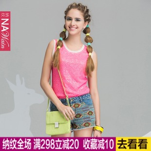  纳纹旗舰店 专柜正品 品质女装春装新款 背心 N42502H
